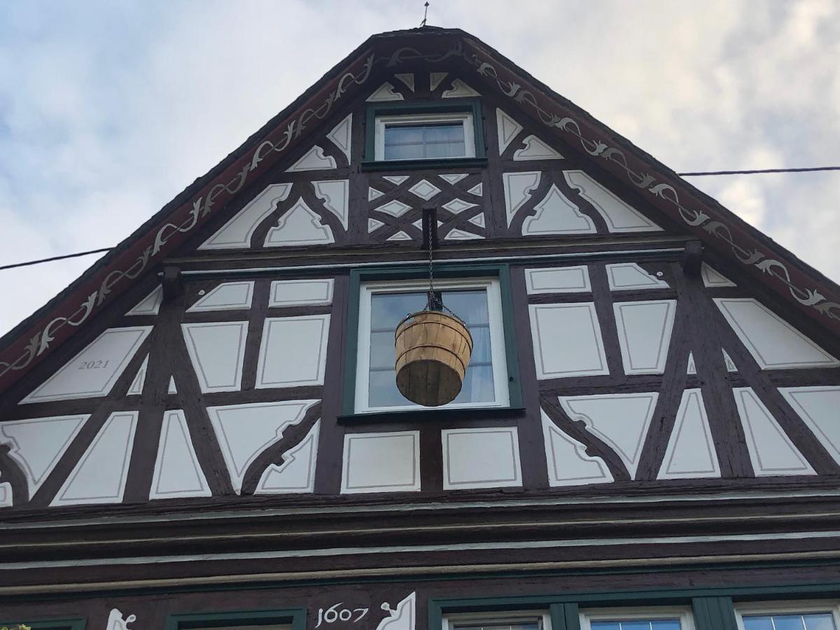 Schoene Ferienwohnung Gewoelbekeller Fachwerkhaus Бахарах Экстерьер фото